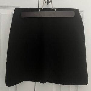 Black mini skirt